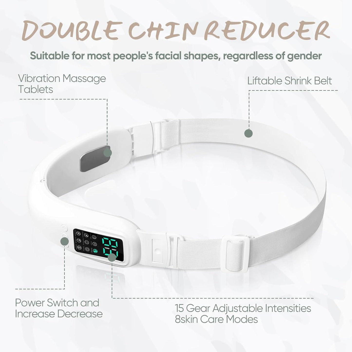 TechVixa™ Cteart V-Face Sculptor – EMS & LED Facial Lifting Belt