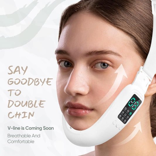 TechVixa™ Cteart V-Face Sculptor – EMS & LED Facial Lifting Belt